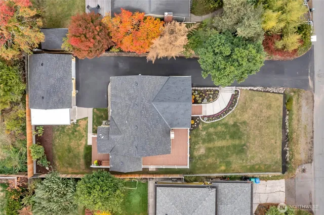 a view of a wooden deck