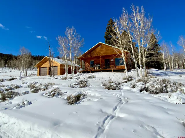 a front view of a house with a yard covered in snow