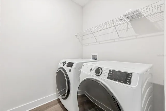 a backyard of a house