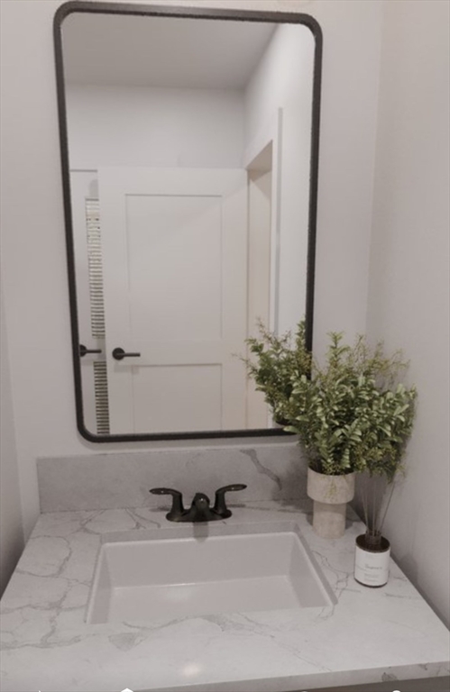 272 Talbot Avenue, Unit 203 Boston, MA 02124 - Photo 10 of 12 a bathroom with a sink a mirror and a potted plant