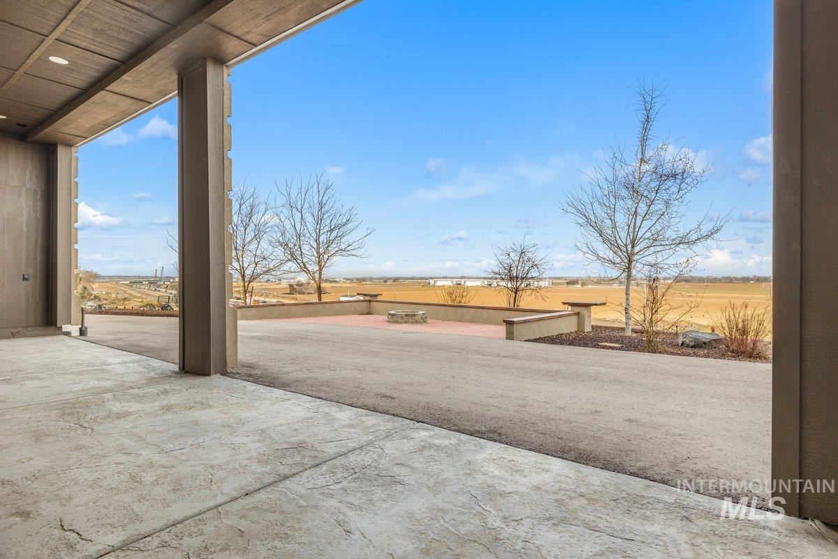 5990 West View Drive Meridian, ID 83642 - Photo 45 of 50 View of patio featuring an outdoor fire pit