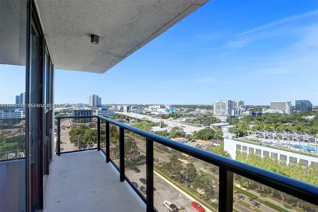 a view of a city with tall buildings