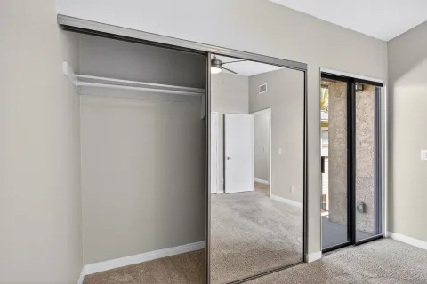 a view of closet area