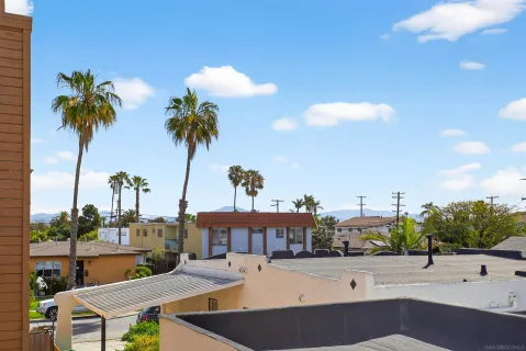a view of a swimming pool with a terrace