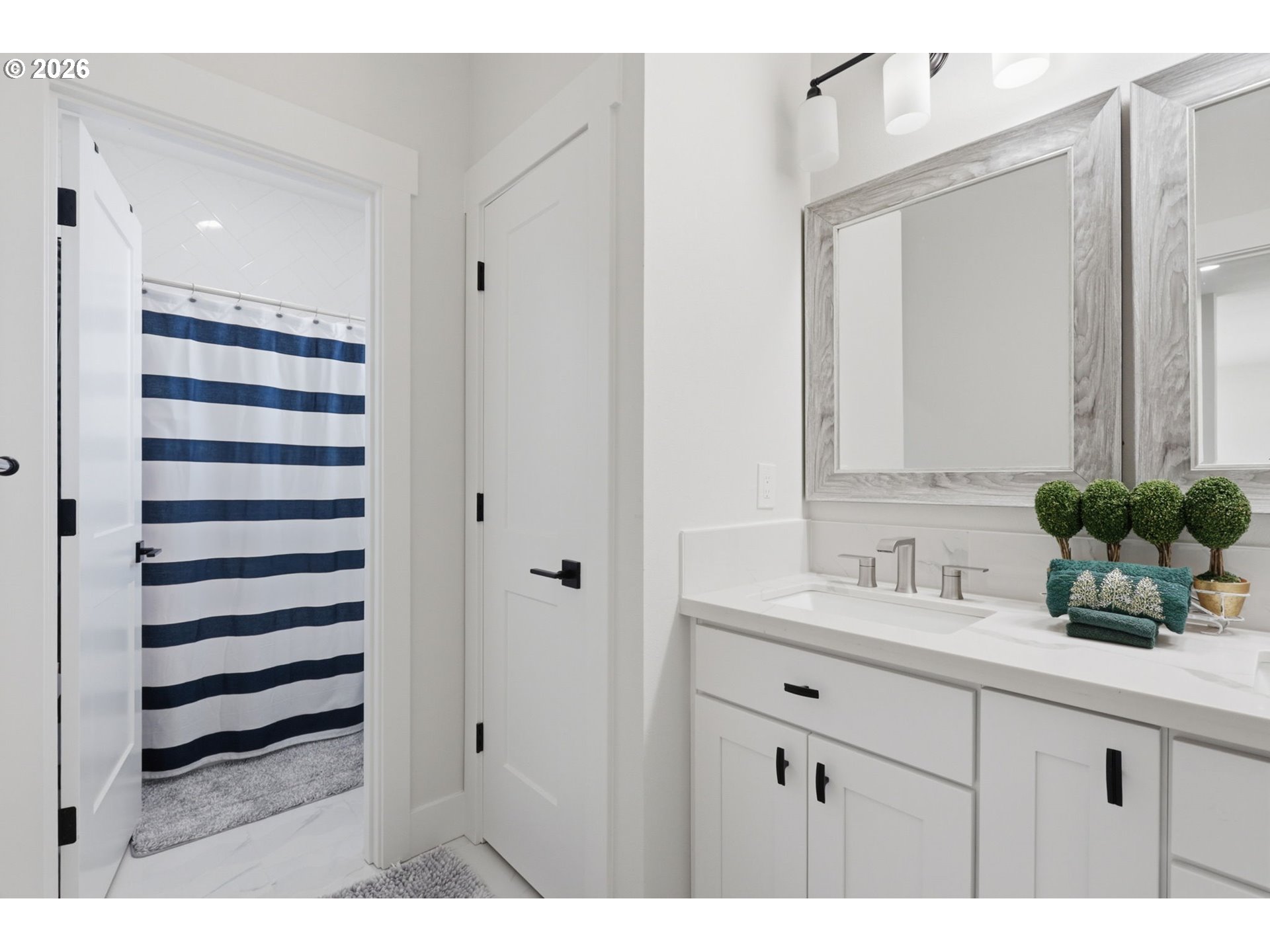 1226 Northwest Iman Loop Road Stevenson, WA 98648 - Photo 23 of 39 a bathroom with a sink and a mirror