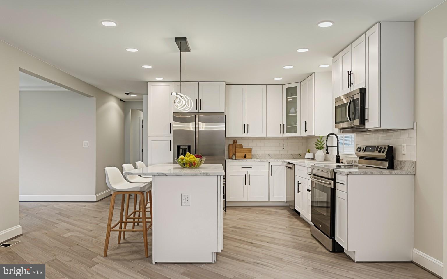Kitchen virtually staged