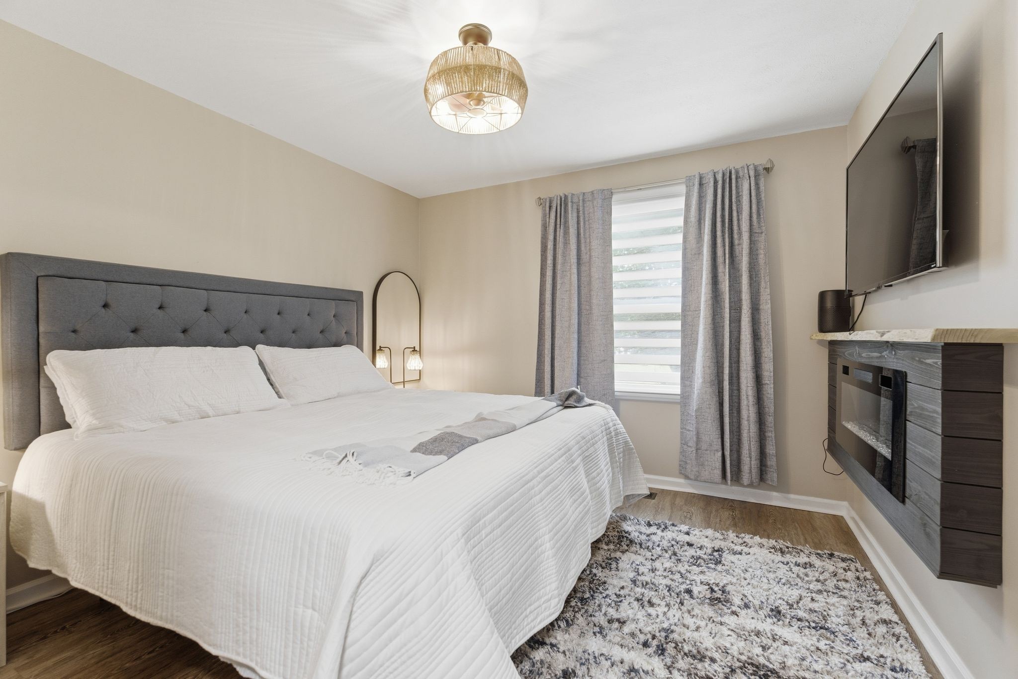 3106 Cimarron Trail Murfreesboro, TN 37129 - Photo 20 of 33 a bedroom with a bed and a fireplace