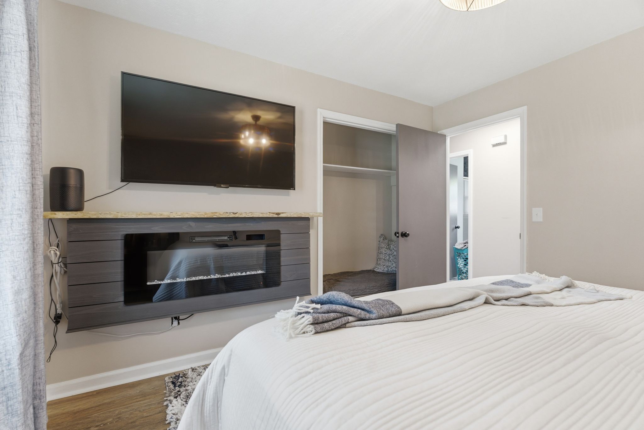 3106 Cimarron Trail Murfreesboro, TN 37129 - Photo 21 of 33 a bedroom with a bed and a flat screen tv