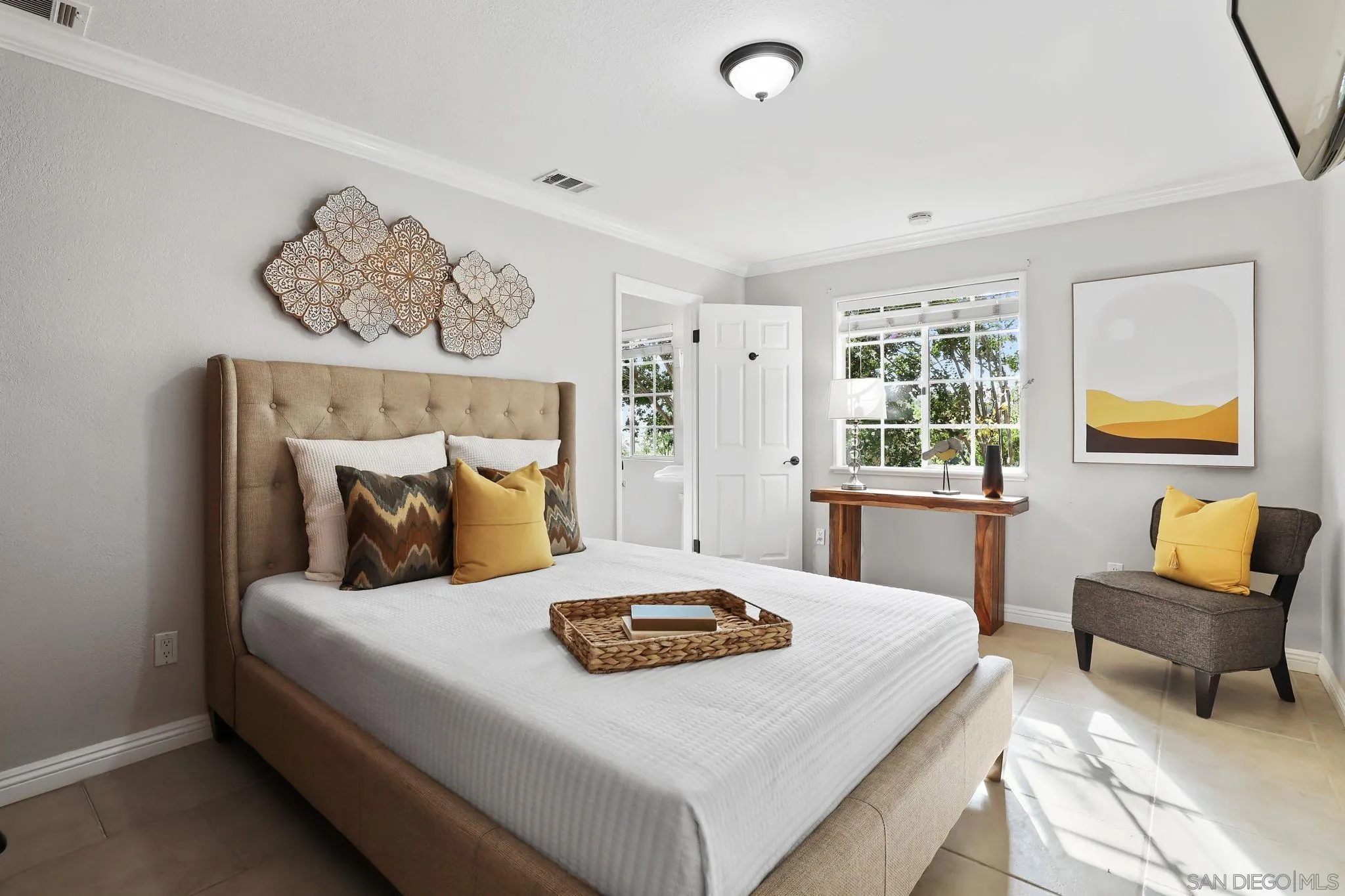 750 Jericho Drive Fallbrook, CA 92028 - Photo 18 of 69 a bedroom with a bed and a couch