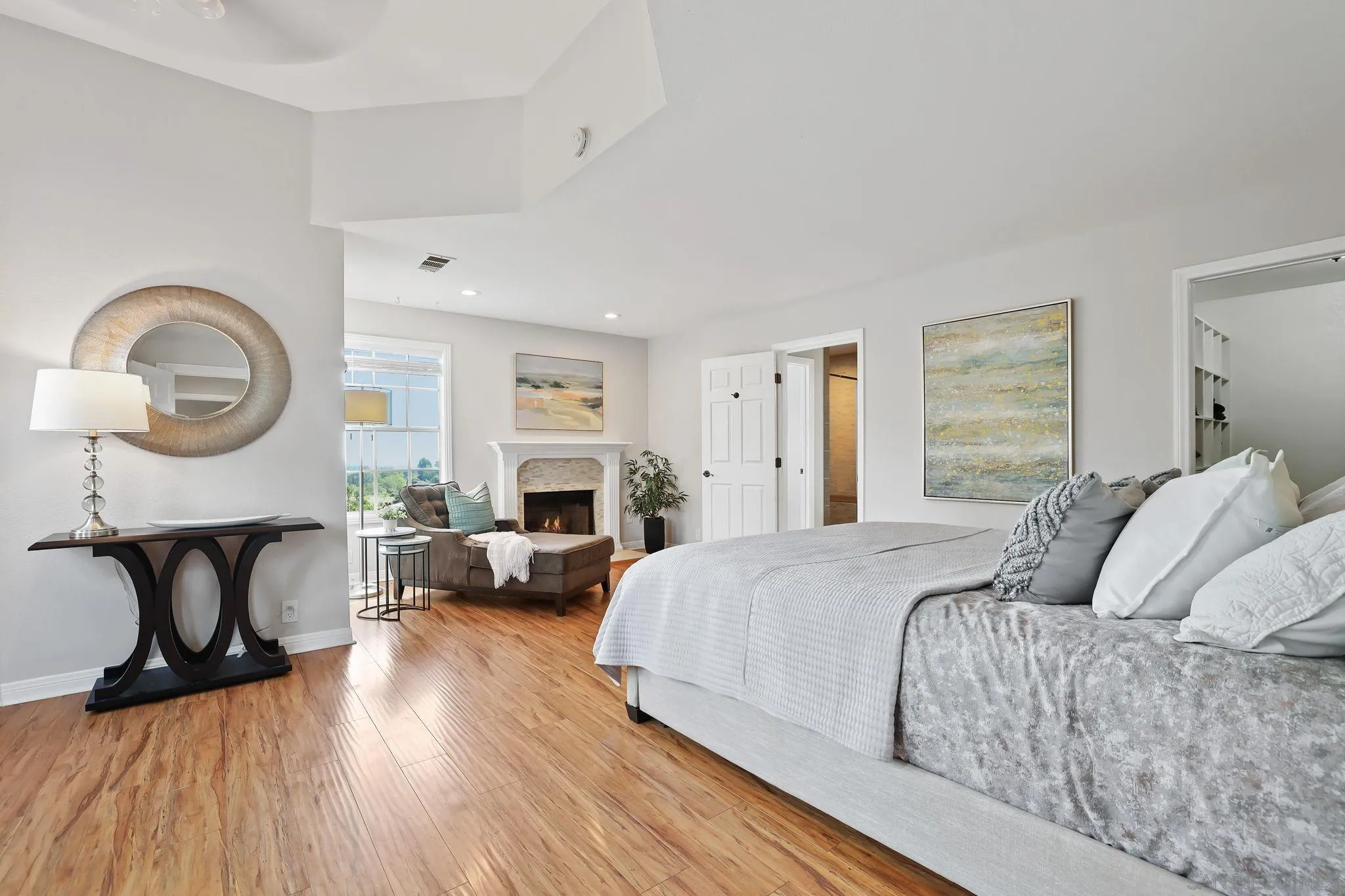 750 Jericho Drive Fallbrook, CA 92028 - Photo 36 of 69 a bedroom with bed and a large window