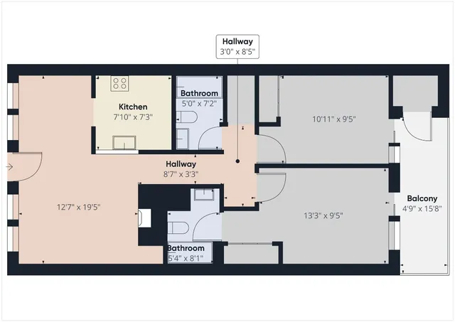 a black and white photo of a living room