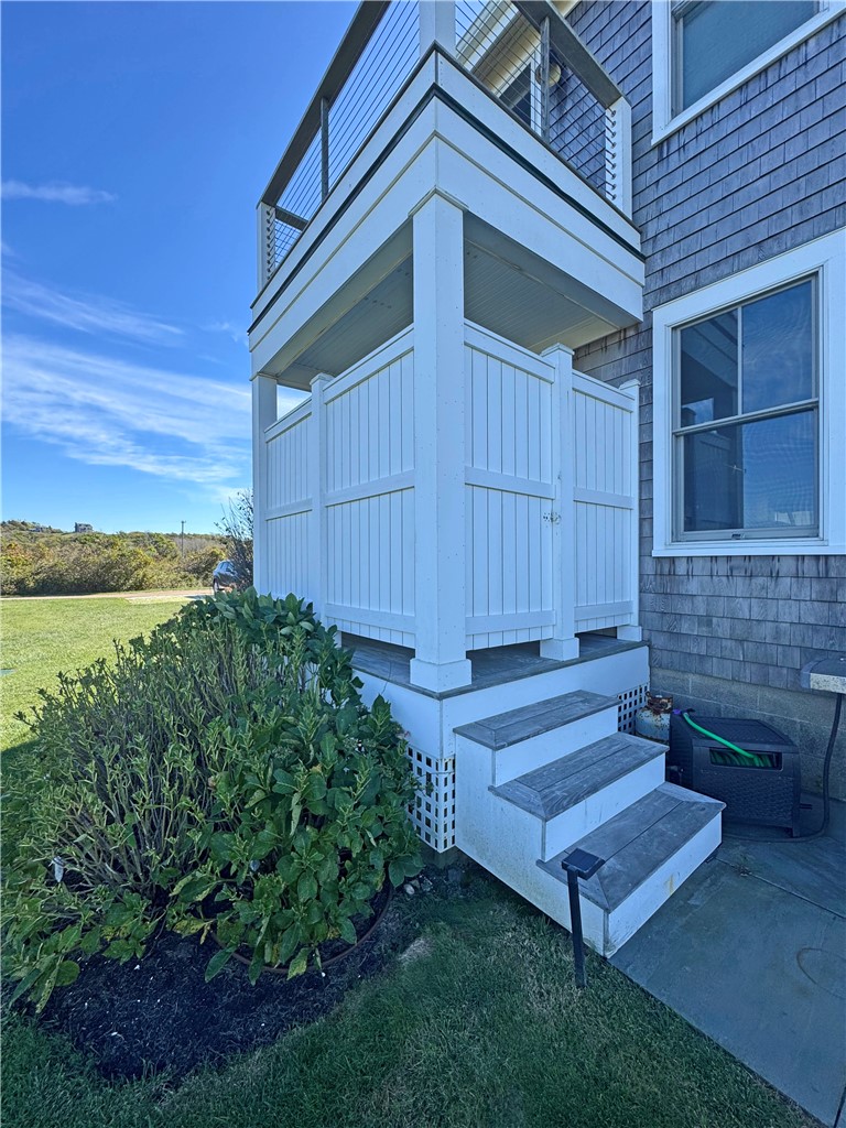 1508 Dories Cv Road Block Island, RI 02807 - Photo 45 of 48 Outdoor shower and changing room