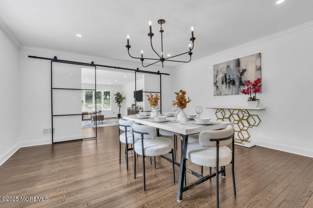 8 Holling Road Colts Neck, NJ 07722 - Photo 6 of 41 a view of a dining room with furniture window and wooden floor