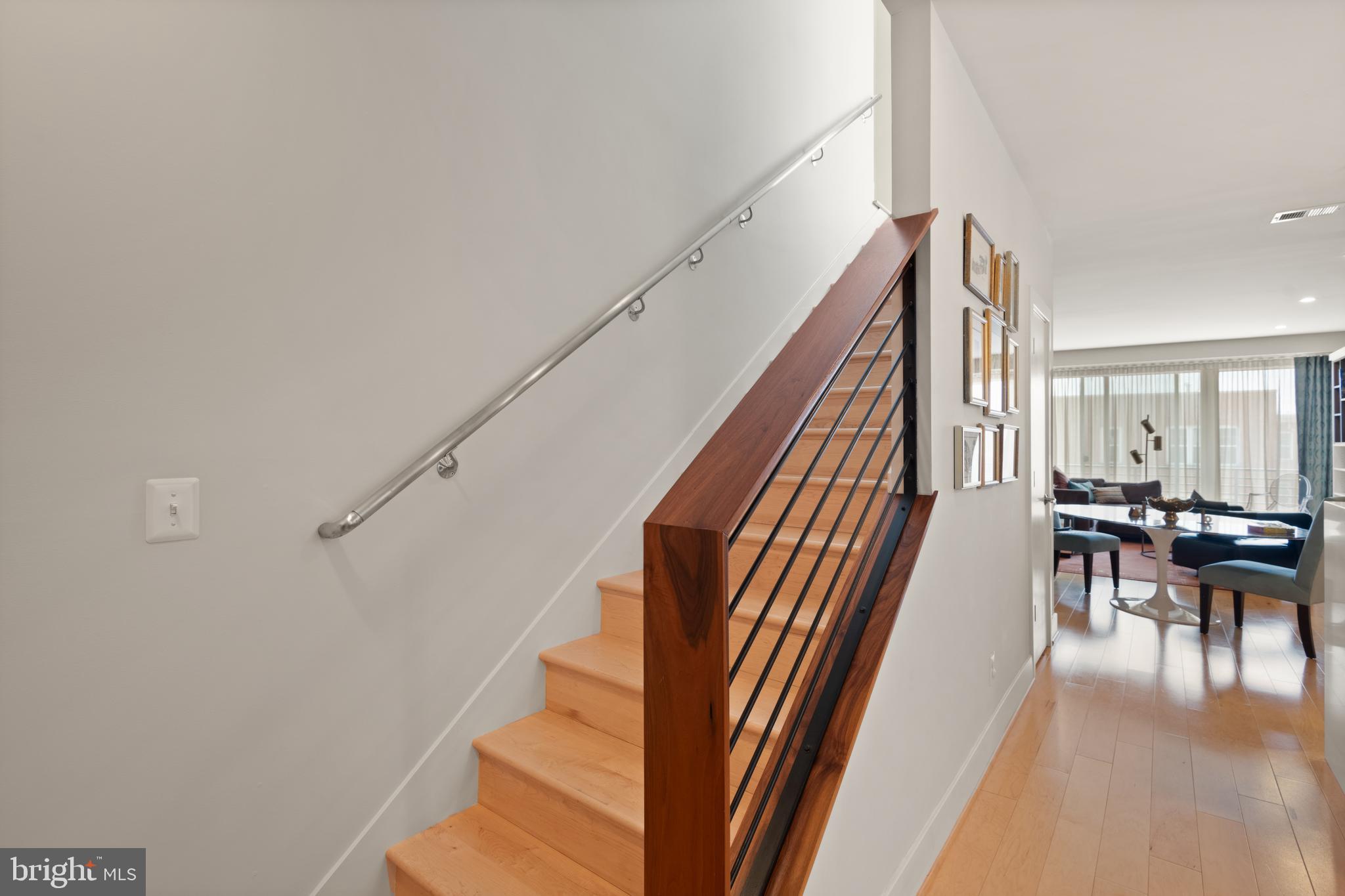 1436 Chapin Street Northwest, Unit F Washington, DC 20009 - Photo 6 of 41 a view of entryway and dining room with stairs