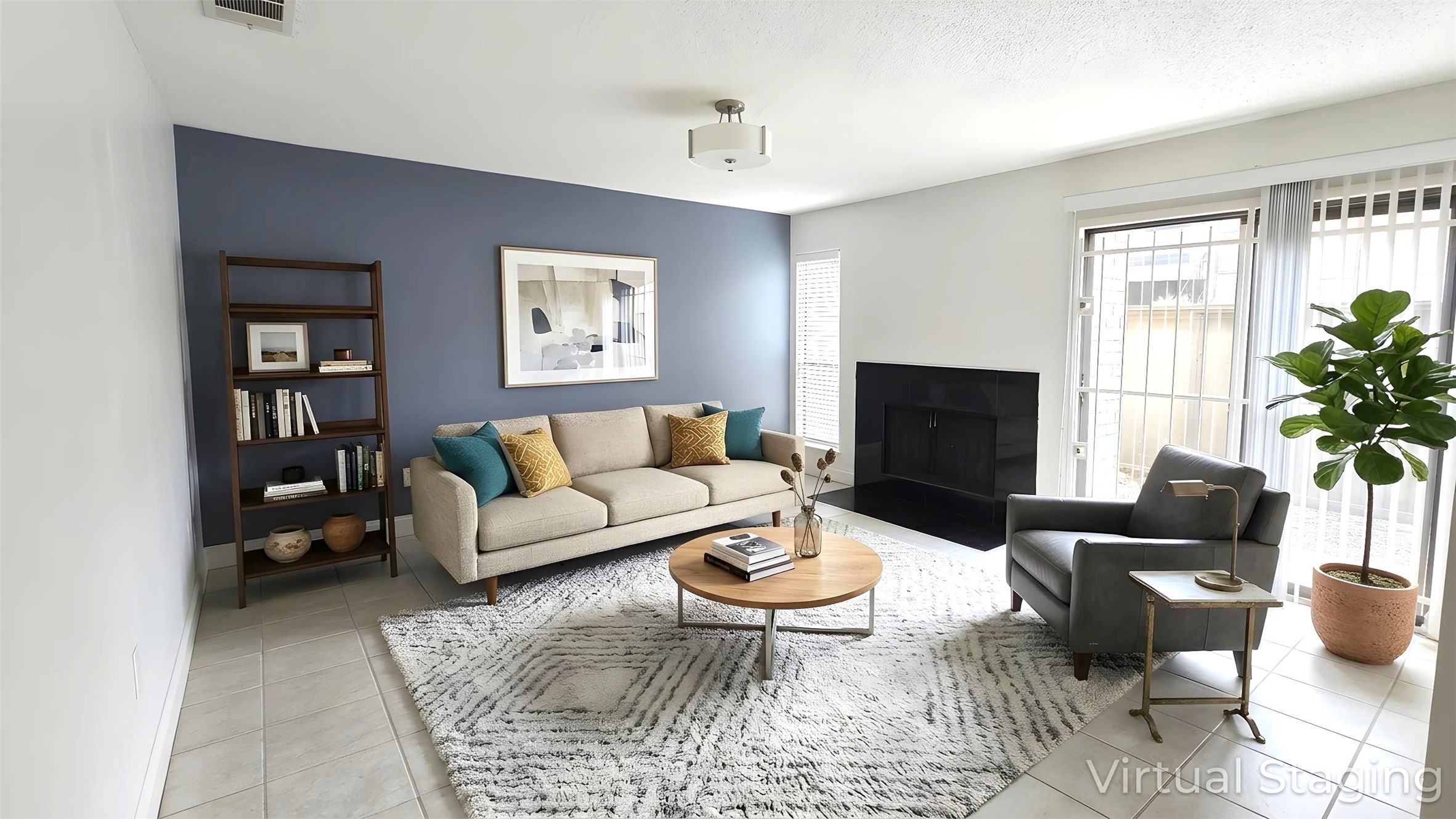6601 Sands Point Drive, Unit 34 Houston, TX 77074 - Photo 2 of 24 a living room with furniture a rug and a flat screen tv