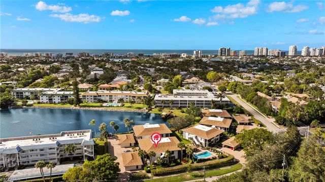 an aerial view of a city
