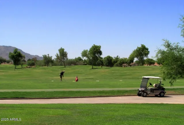a view of a golf course