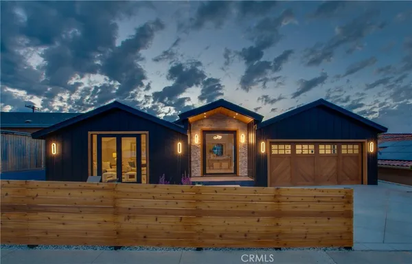 a front view of a house
