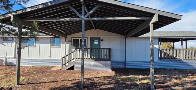 a front view of a house with shower