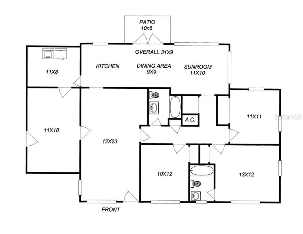 631 Northwest 34th Terrace Gainesville, FL 32607 - Photo 14 of 14 a black and white photo of a white house