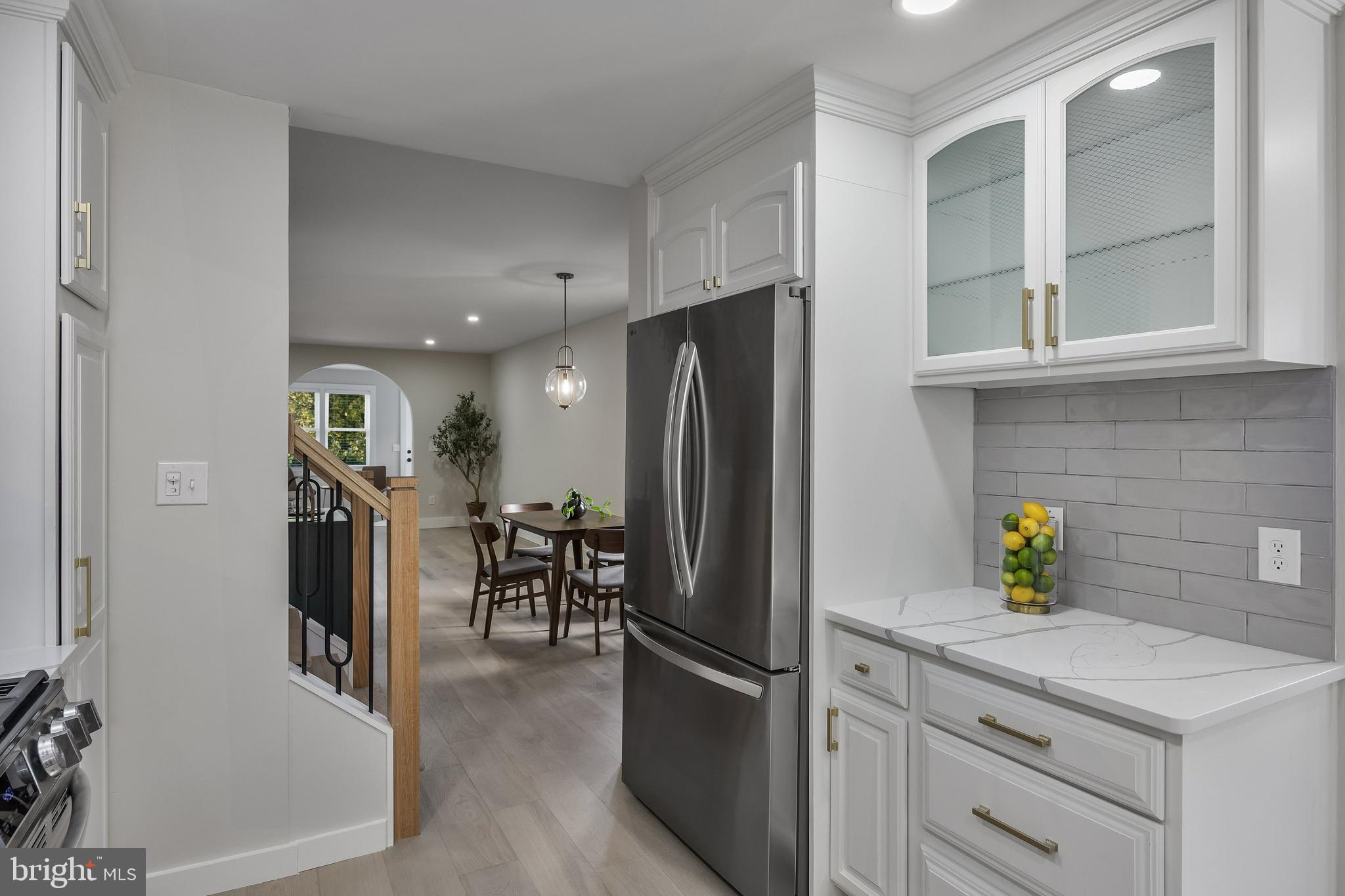 82 East 3rd Street Moorestown, NJ 08057 - Photo 18 of 33 a kitchen with a refrigerator and microwave