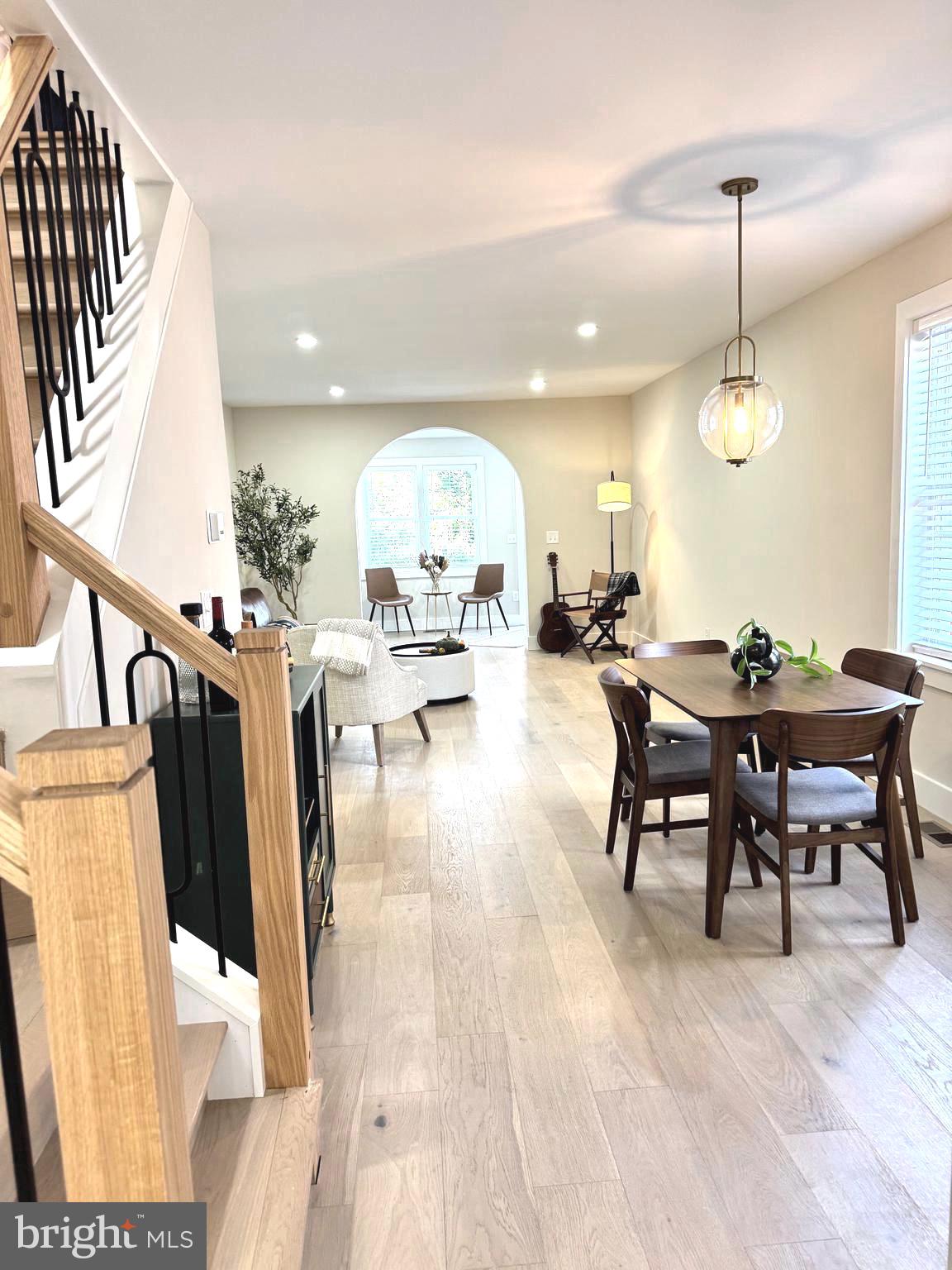 82 East 3rd Street Moorestown, NJ 08057 - Photo 9 of 33 a view of a dining area with furniture and a chandelier