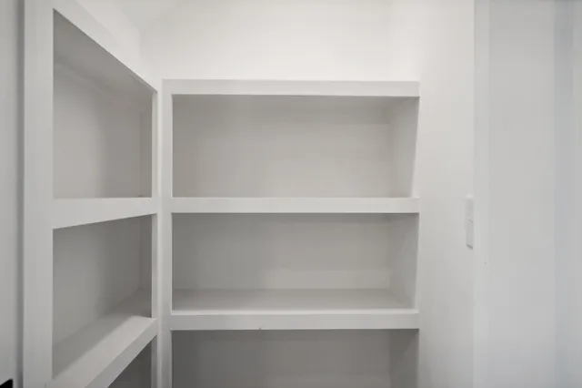 a close view of closet