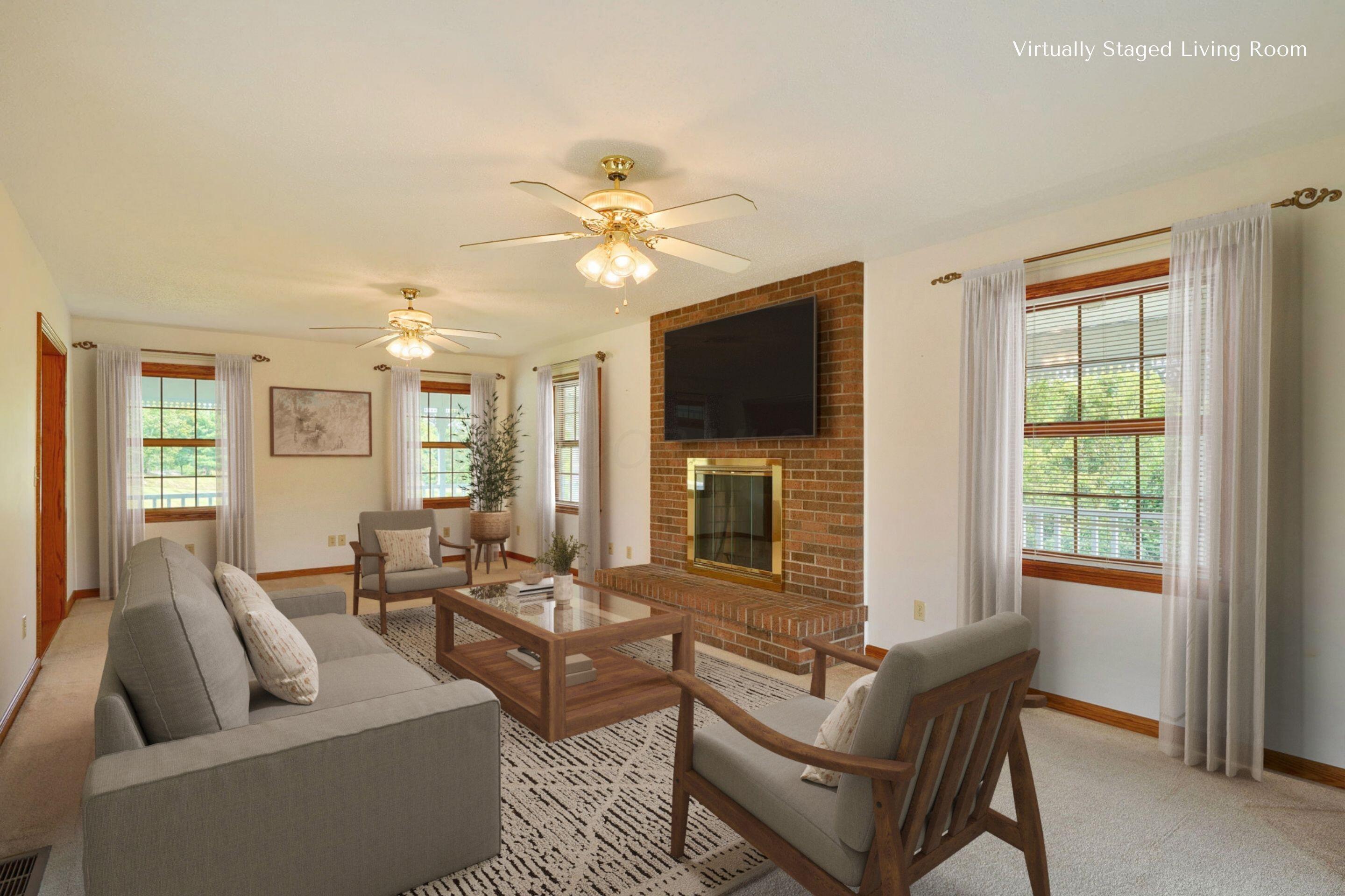 2341 Cherry Ridge Road Thurman, OH 45685 - Photo 21 of 51 Virtually Staged Living Room (2)