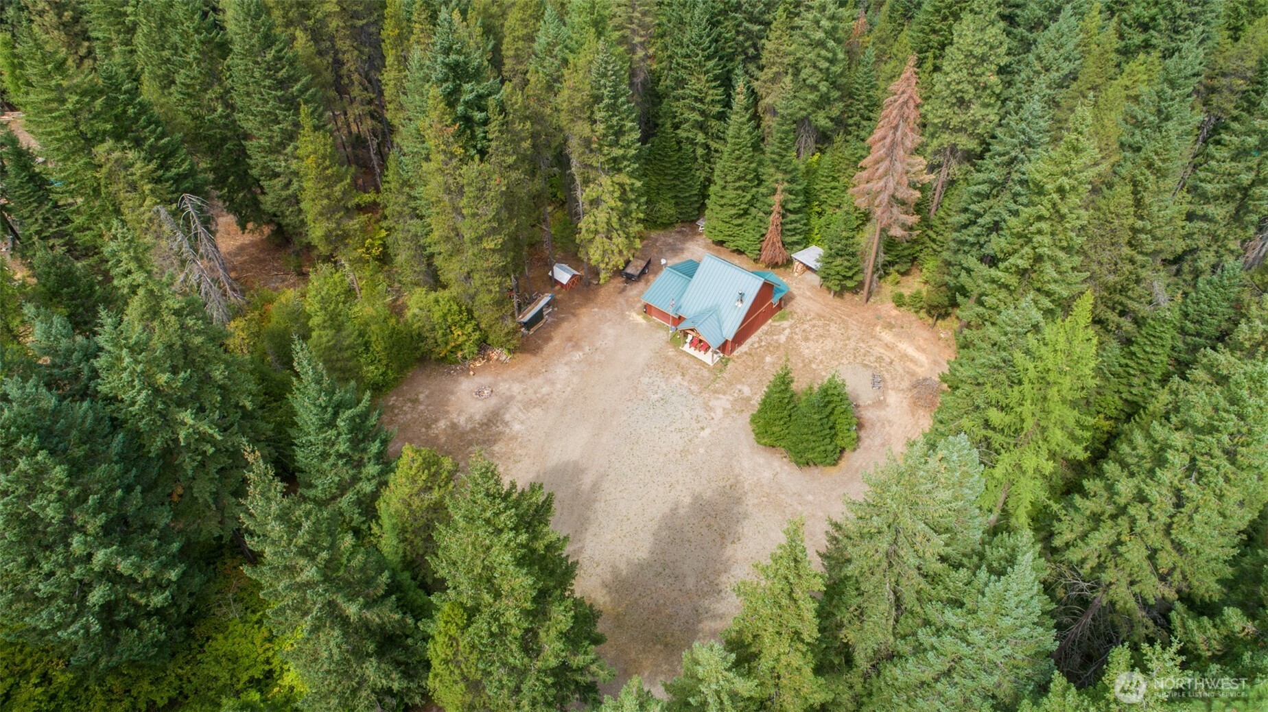 1850 Timber Mountain Loop Cle Elum, WA 98922 - Photo 28 of 32 an aerial view of a house with yard