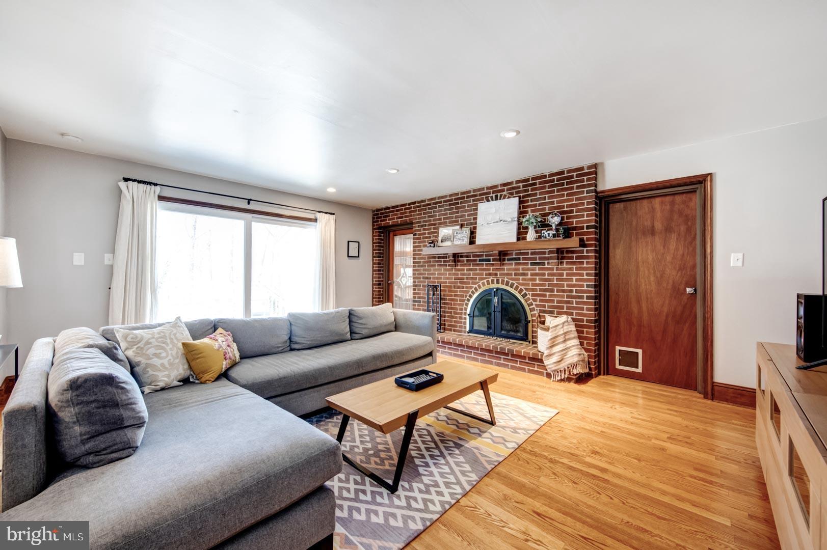 99 Springton Lake Road Media, PA 19063 - Photo 13 of 43 Family Room w/Wood Burning Fireplace