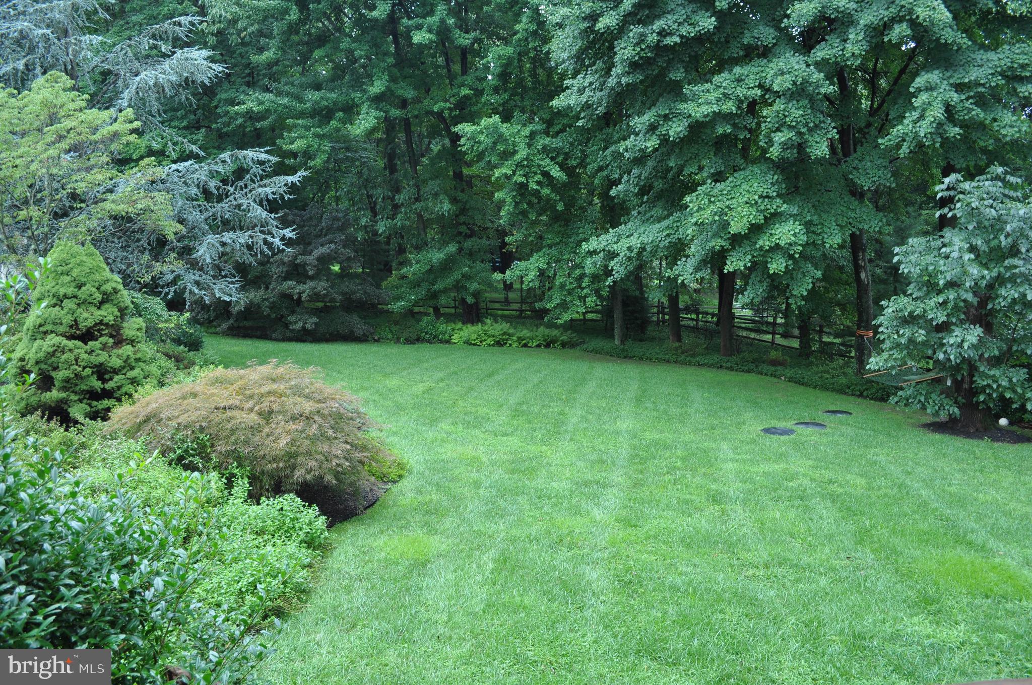 99 Springton Lake Road Media, PA 19063 - Photo 37 of 43 Private Fenced Yard w/Mature Trees