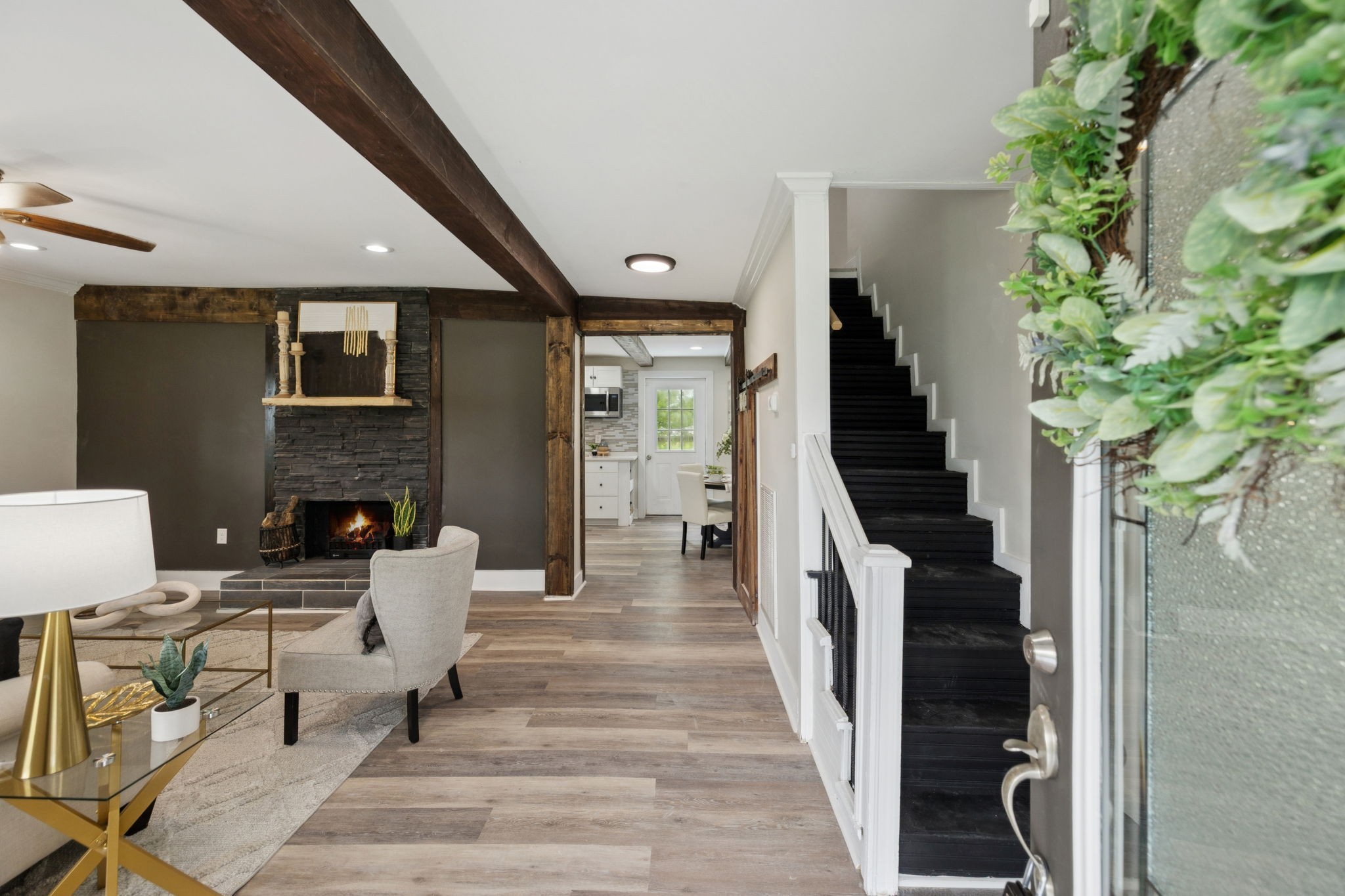 511 North Main Street Morrison, TN 37357 - Photo 6 of 41 a living room with furniture and a fireplace