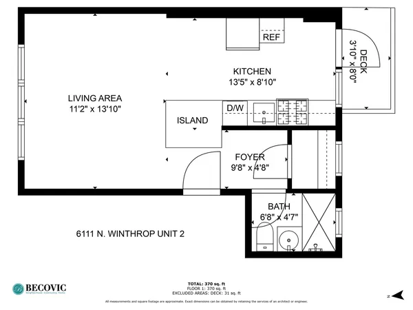 $1,523 | 6111 North Winthrop Avenue, Unit 1, Chicago, IL 60660