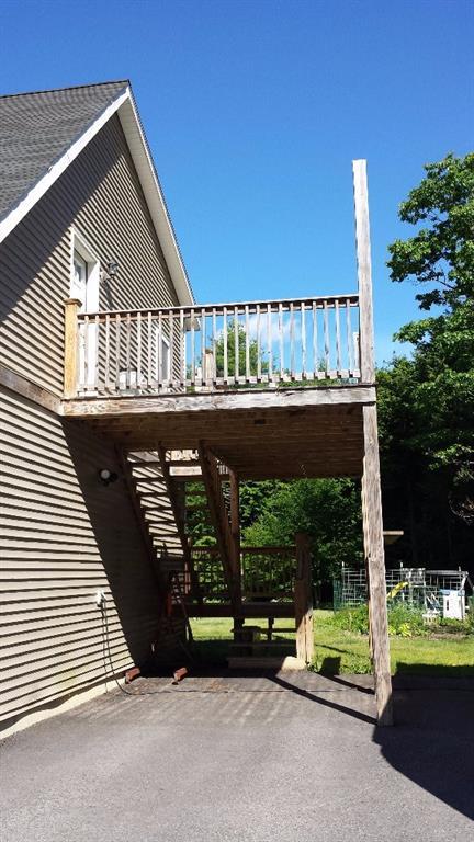 159 Hatch Road New Gloucester, ME 04260 - Photo 28 of 34 Upper deck off end of garage!