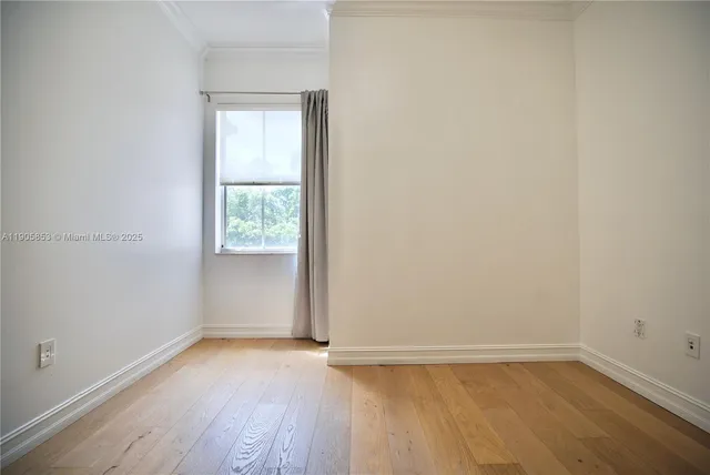 a view of wooden door