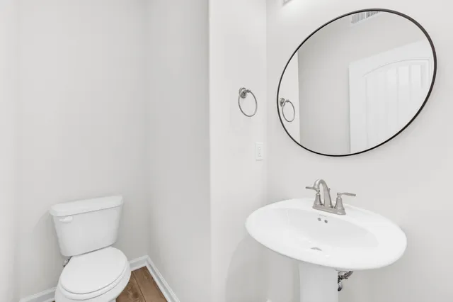 a view of a room with rack on the wall