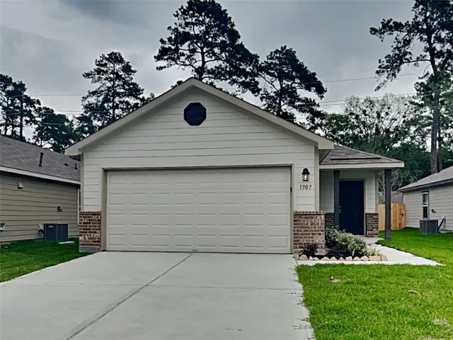 a house view with a garden space