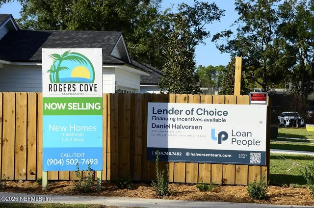 a house view with a garden space