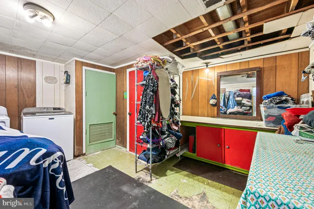 a view of storage and utility room