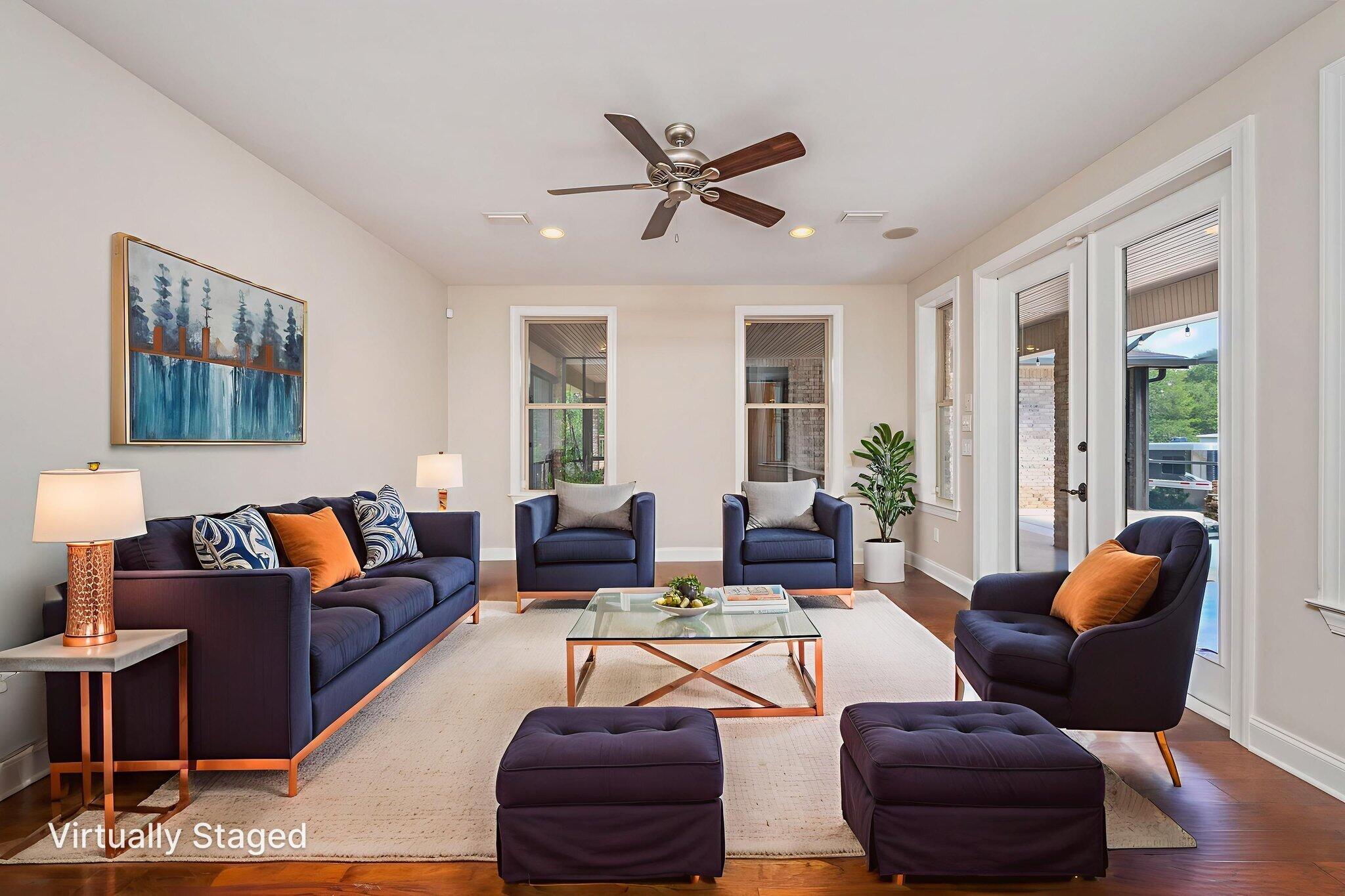 14 Blenheim Road Shalimar, FL 32579 - Photo 23 of 71 a living room with furniture and a large window
