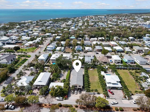 an aerial view of a city