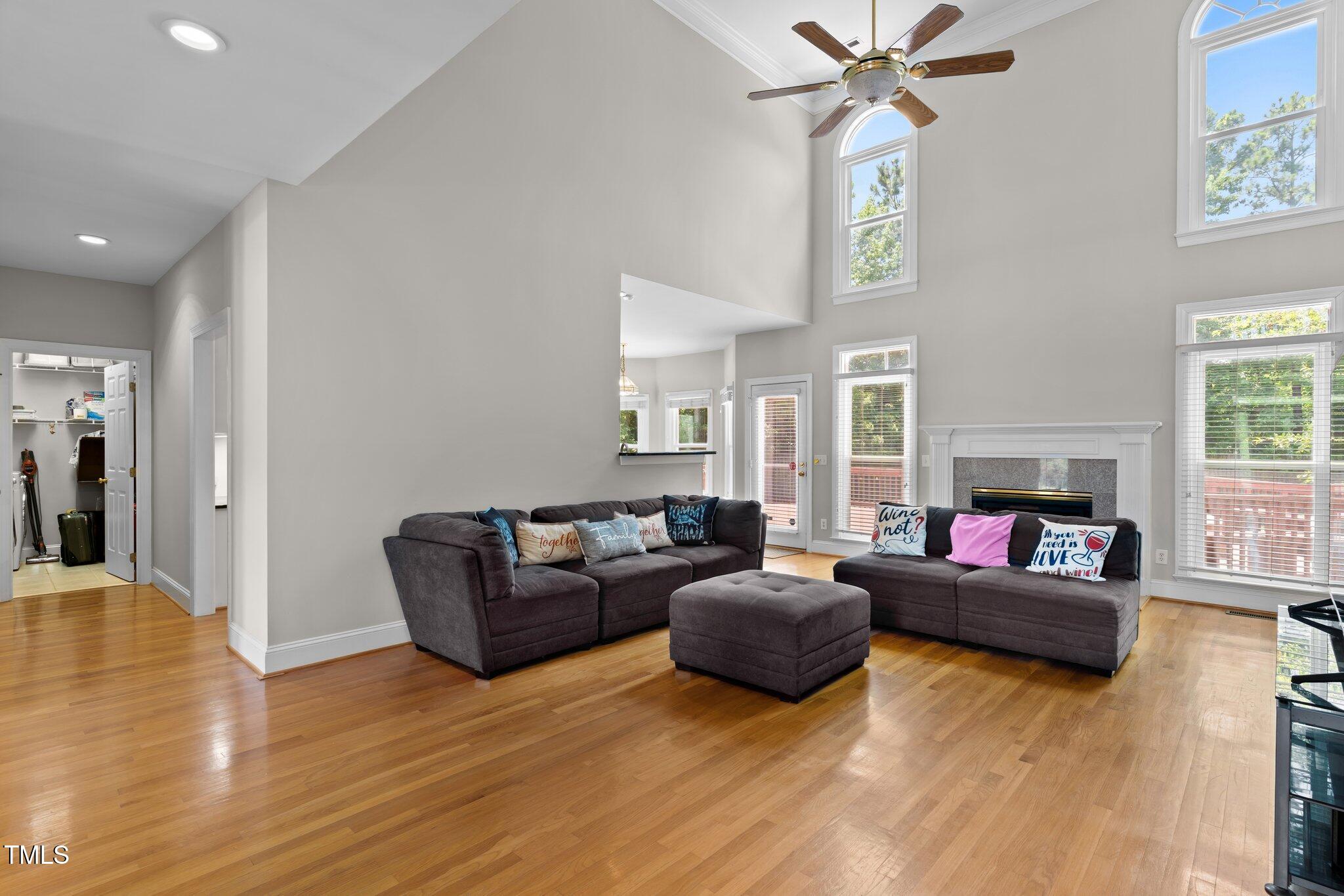 3556 Iris Street Wilmington, NC 28409 - Photo 8 of 52 a living room with furniture and a fireplace