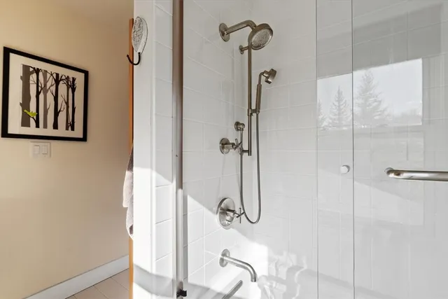 a view of a lake in middle of the town