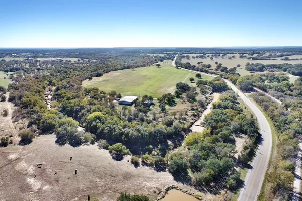 a view of a green field