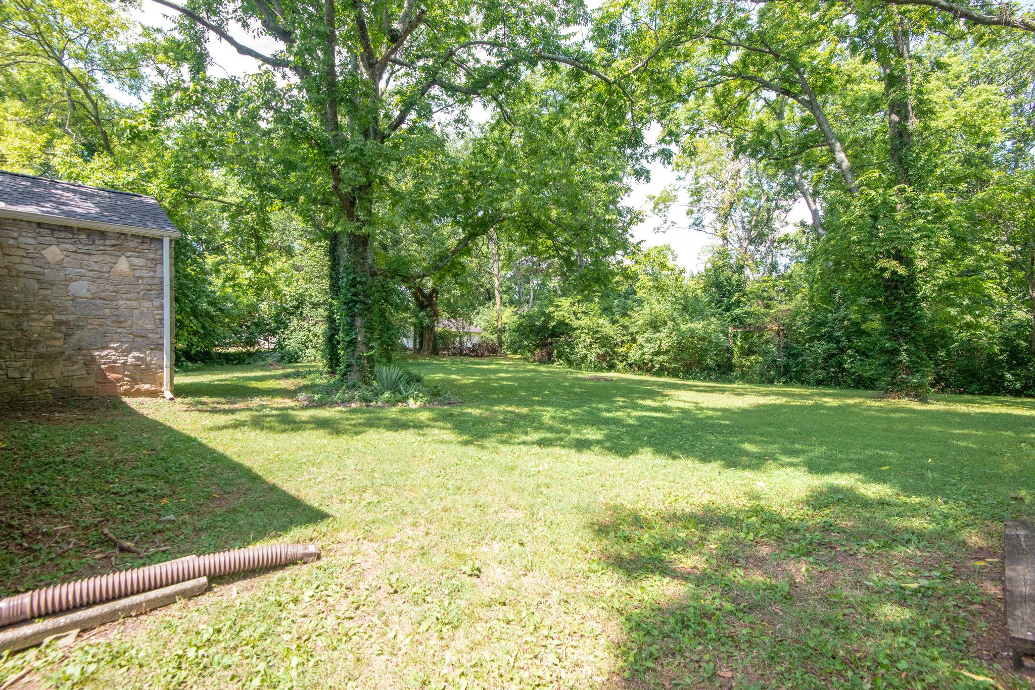 1907 South Hamilton Road Nashville, TN 37218 - Photo 23 of 24 Yard extends well past the line of bushes, it is .65 acres