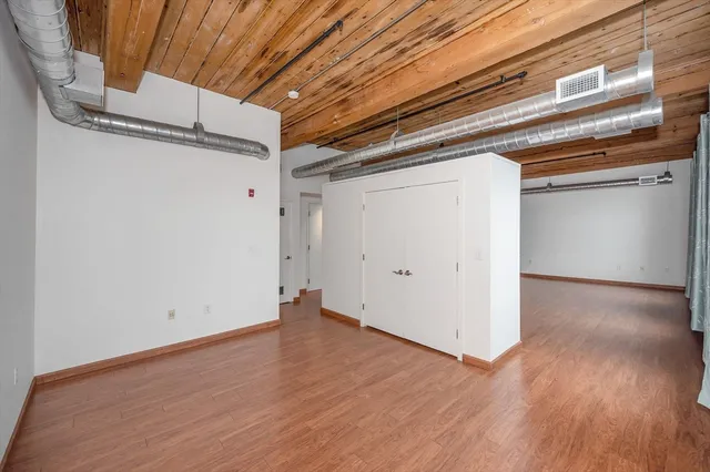 a view of a lake with a city view