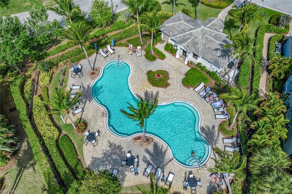 9259 Museo Circle, Unit 201 Naples, FL 34114 - Photo 34 of 50 an aerial view of a swimming pool