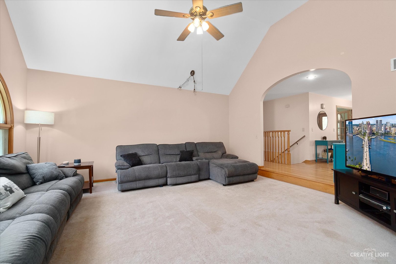 3684 East 2619 Th Road Sheridan, IL 60551 - Photo 7 of 32 a living room with furniture and a flat screen tv