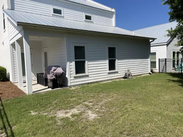 a view of a house with a patio