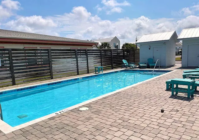 a view of a terrace with chairs